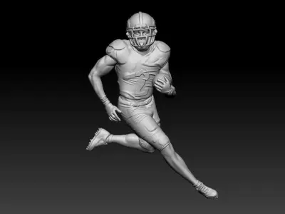 Rugby Player Pendant 3D print model