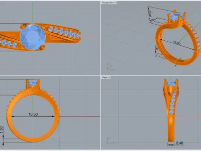 ring code 190 3D print model