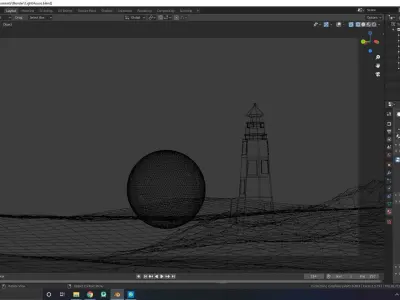 Light House Free low-poly 3D model