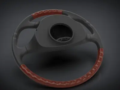 Scania Truck- Bus Steering Wheel 3D model