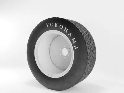 Car Tire 3D model 13