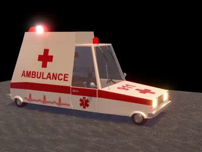 Ambulance car 3D model