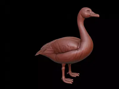 Goose Animal Sculpture 3D print model get