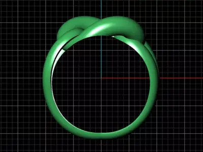 Chain Link Ring 3D print model