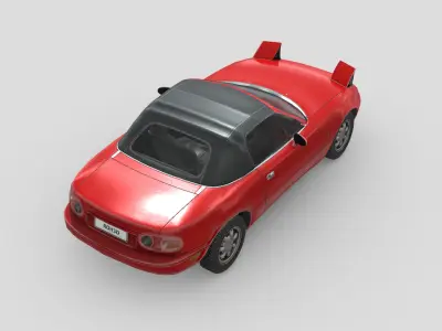 Mazda MX5 1989 Low-poly 3D model