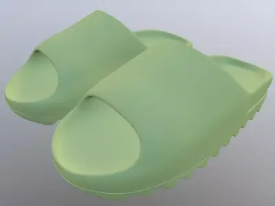 ADIDAS YEEZY SLIDE SHOES PBR Low-poly 3D model