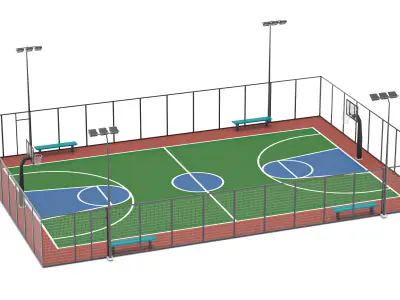 Basketball Court 3 3D model