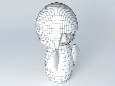 Kokeshi doll Free 3D model