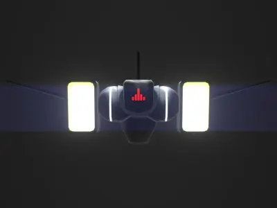 3DP Spaceships Collection - The Altam Low-poly 3D model