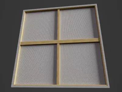 Canvas Low-poly 3D model