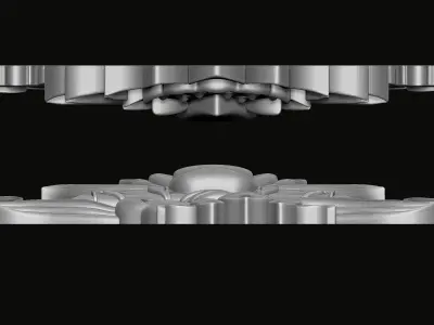 Buddhist Lotus Relief 3D print model