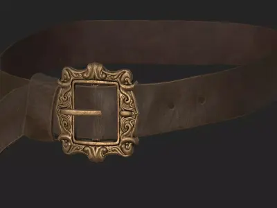 Pirate belt Low-poly 3D model