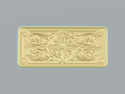 Ornament for Decor and Engraving  3D print model