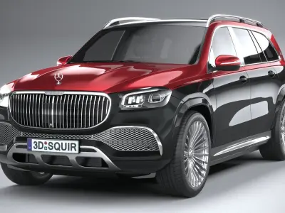 Mercedes-Benz GLS600 Maybach 2021 3D model