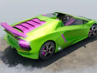 Green Concept Car 3D model