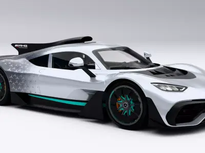 Mercedes-Benz AMG ONE 2023 Low-poly 3D model