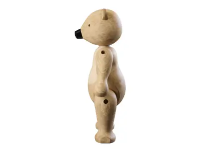 Bear figurine Kay Bojesen PBR 3D model