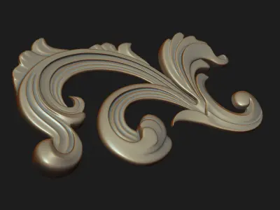 Carved decor 012 3D model 3D model