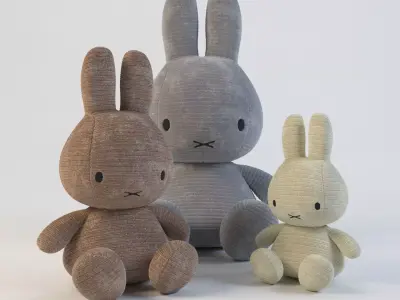 Nijntje Miffy - Rabbit Stuffed toy 3D model