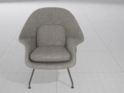 Eero S Womb Chair UE4 Low-poly 3D model