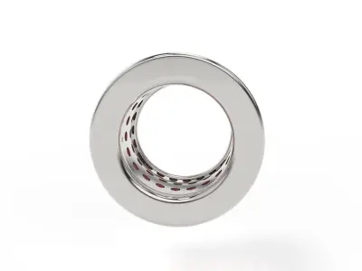 Charm Rounded with Gems 3D print model