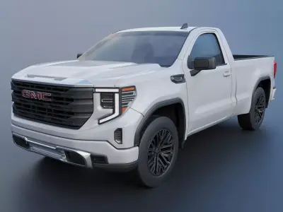GMC Sierra 1500  Regular Cab 2024 3D print model