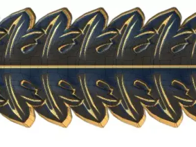 Luxury Ornamental Frieze 3D Model Collection 3D model