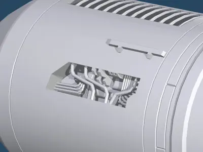 Spaceship engine 3D model