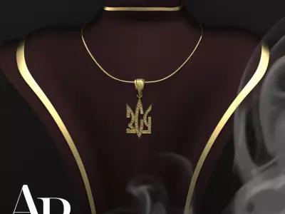 Ukrainian Trident 3D print model