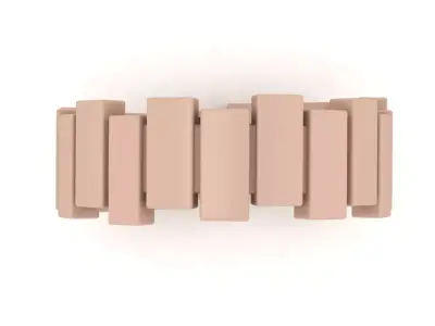 Cuban  gold ring 008 - 10 Size - 58-57-56-55-54-53-52-51-50-49 3D print model