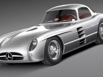 Mercedes-Benz 300 SLR 1955 3D model
