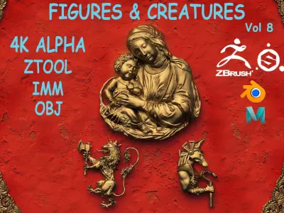 Figures -Creatures Ornament Vol 8 3D model