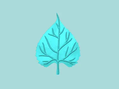 Sunflower Leaf 03 - Silicone Mold Maker - Template 3D print model