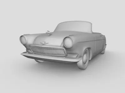 GAZ 21 Volga coupe 3D model