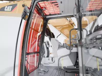 CAT excavator 335F High Quality Cab 3D model