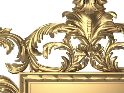 Carved Picture Frame 3D model