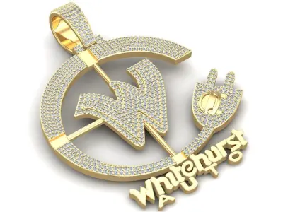 Hip Hop WHITEHURST Pendant 3D print model