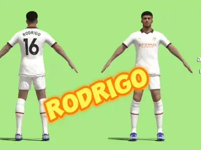 T-Pose Rodrigo Manchester City 23-24 3D model