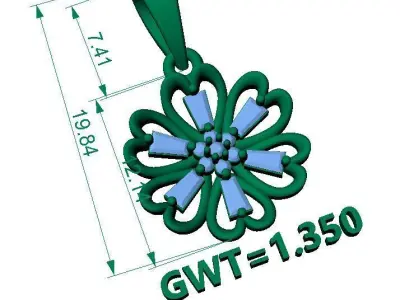 FASION  PENDANT 3D model get