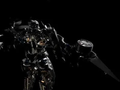 Sideswipe Autobot transformation  Low-poly 3D model