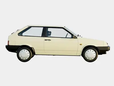 Lada VAZ 2108 1984 91 Spec Low-poly 3D model
