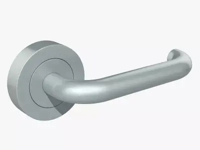 Metallic Door Handle 3D model
