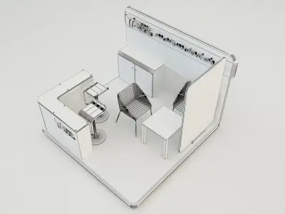 Booth Exhibition Stand a653b 3D model