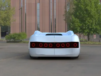 Futuristic Concept Car 3D model