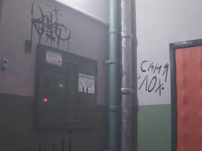 Soviet Stairwell 3D model