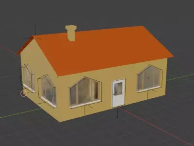 Rural house model Free 3D model