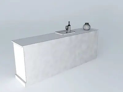 Decorated buffet Free 3D model