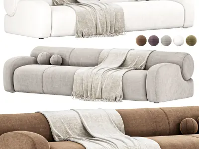 Oscar Sofa By Meridiani 3D model