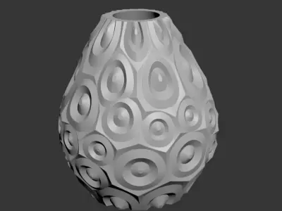Rings Vase 3D print model