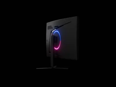 realistic led light 3d model  pbr textured product visualization 3D model